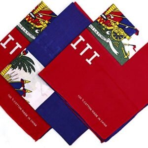 haitian flag bandana